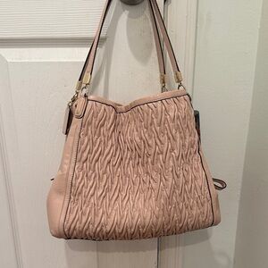 Coach pink Miu Miu vibe leather - LV Edie style shoulder bag